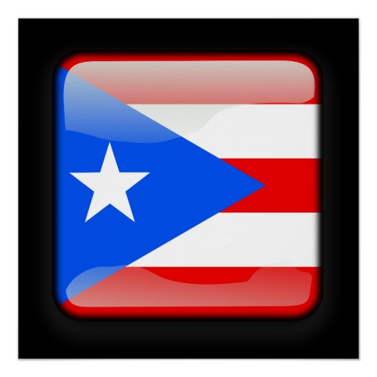 Vlag van Puerto Rico Perfect Poster (Voorkant)