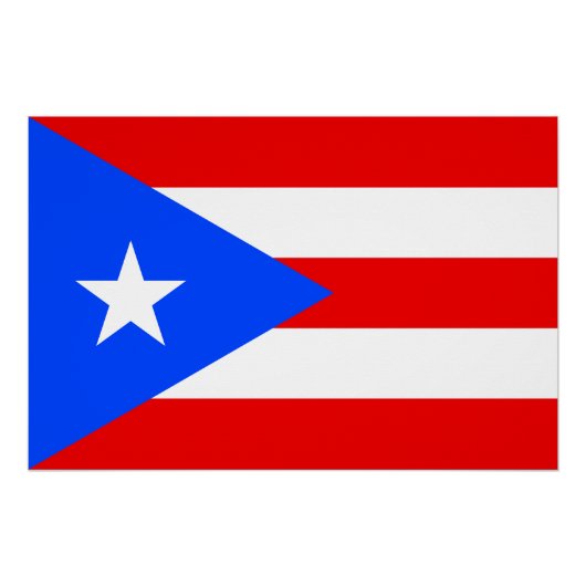 Vlag van Puerto Rico Perfect Poster (Voorkant)