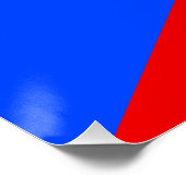 Vlag van Puerto Rico Perfect Poster (Hoek)