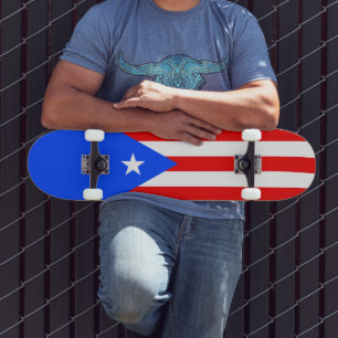 Vlag van Puerto Rico Persoonlijk Skateboard