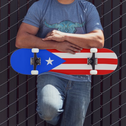 Vlag van Puerto Rico Persoonlijk Skateboard (Buiten 3)