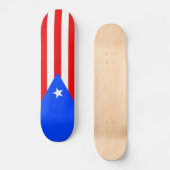 Vlag van Puerto Rico Persoonlijk Skateboard (Voorkant)