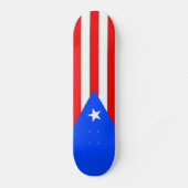 Vlag van Puerto Rico Persoonlijk Skateboard (Voorkant)