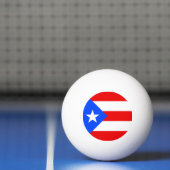 Vlag van Puerto Rico Pingpongbal (Net)