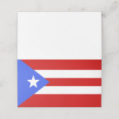 vlag van Puerto Rico Plaatskaartje (Buitenkant ongevouwen)