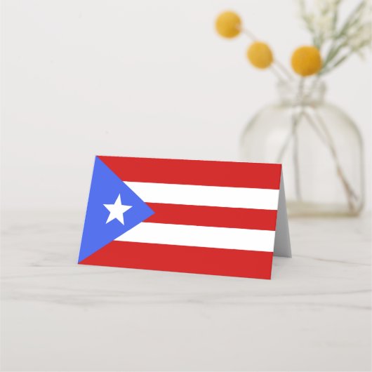 vlag van Puerto Rico Plaatskaartje (Voorkant)