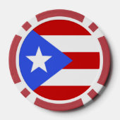 vlag van Puerto Rico Poker Chips (Achterkant)