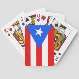 Vlag van Puerto Rico Pokerkaarten