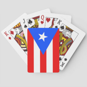 Vlag van Puerto Rico Pokerkaarten