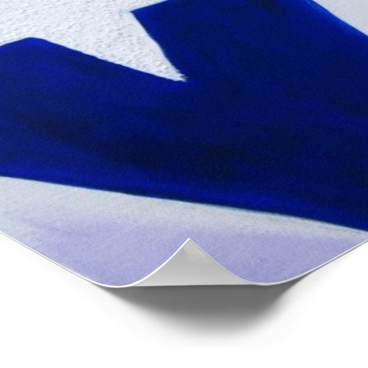 Vlag van Puerto Rico Poster (Hoek)