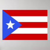 vlag van Puerto Rico Poster (Voorkant)