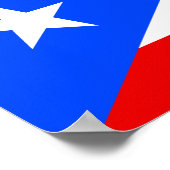 Vlag van Puerto Rico Poster (Hoek)
