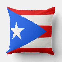 Vlag van Puerto Rico (Puerto Rico) Kussen