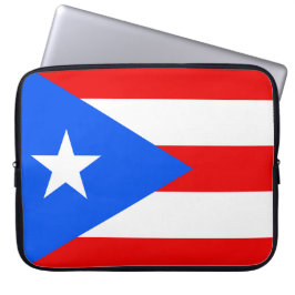 Vlag van Puerto Rico (Puerto Rico) Laptop Sleeve