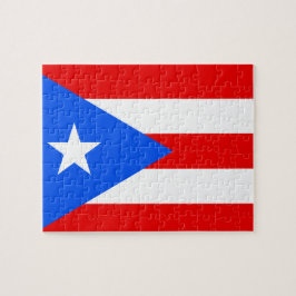 Vlag van Puerto Rico Puzzle Legpuzzel