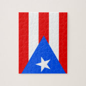 Vlag van Puerto Rico Puzzle Legpuzzel (Verticaal)