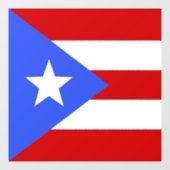 vlag van Puerto Rico Raamsticker (Vel)