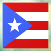 vlag van Puerto Rico Raamsticker (Vel 3)
