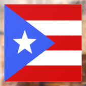 vlag van Puerto Rico Raamsticker (Vel 2)