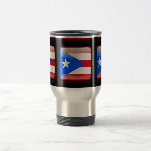 Vlag van Puerto Rico Reisbeker (Center)