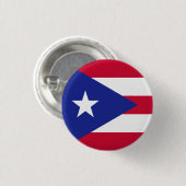 Vlag van Puerto Rico Ronde Button 3,2 Cm (Voorkant /achterkant)