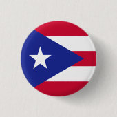 Vlag van Puerto Rico Ronde Button 3,2 Cm (Voorkant)