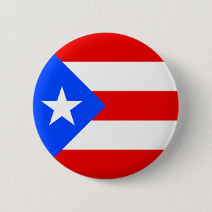 Vlag van Puerto Rico Ronde Button 5,7 Cm