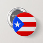 Vlag van Puerto Rico Ronde Button 5,7 Cm (Voorkant /achterkant)