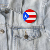Vlag van Puerto Rico Ronde Button 5,7 Cm (In situ)
