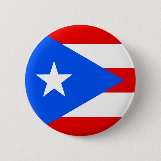 Vlag van Puerto Rico Ronde Button 5,7 Cm (Voorkant)