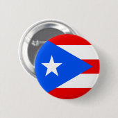 Vlag van Puerto Rico Ronde Button 5,7 Cm (Voorkant /achterkant)