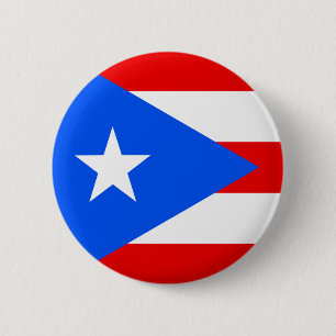 Vlag van Puerto Rico Ronde Button 5,7 Cm