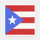 vlag van Puerto Rico Servet (Voorkant)