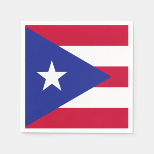 Vlag van Puerto Rico Servetten