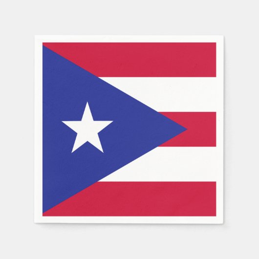 Vlag van Puerto Rico Servetten (Voorkant)