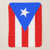 Vlag van Puerto Rico Sherpa Deken (Voorkant)