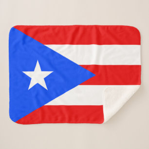 Vlag van Puerto Rico Sherpa Deken