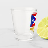 Vlag van Puerto Rico Shot Glas (Links)