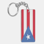 Vlag van puerto Rico Sleutelhanger (Voorkant Links)