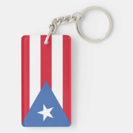 Vlag van puerto Rico Sleutelhanger