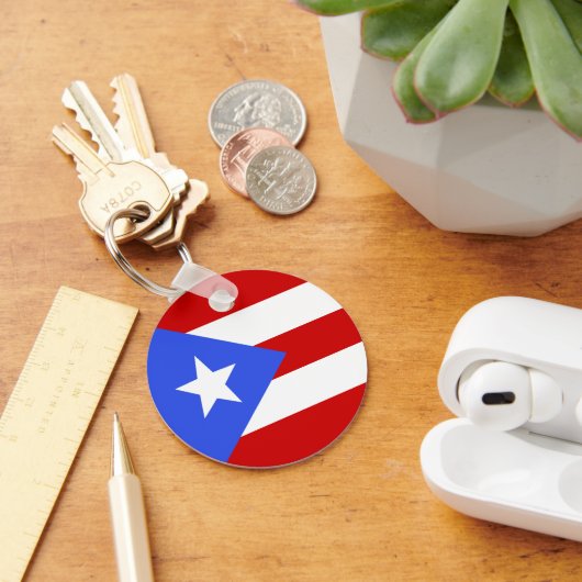 vlag van Puerto Rico Sleutelhanger (Bureau)