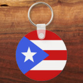 vlag van Puerto Rico Sleutelhanger (Voorkant)