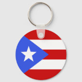 vlag van Puerto Rico Sleutelhanger (Achterkant)
