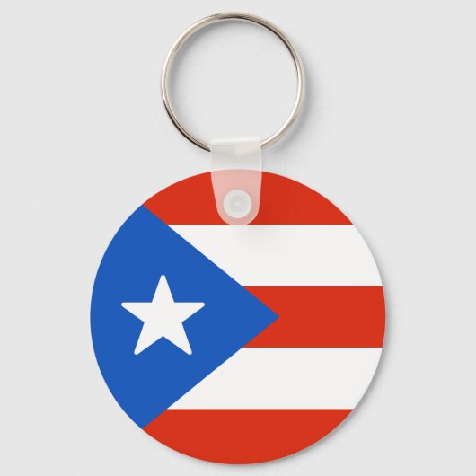 Vlag van Puerto Rico Sleutelhanger (Voorkant)
