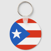 Vlag van Puerto Rico Sleutelhanger (Achterkant)