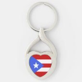 vlag van Puerto Rico Sleutelhanger (Voorkant)