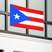 Vlag van Puerto Rico Spandoek (Buitenkant Gebouw)
