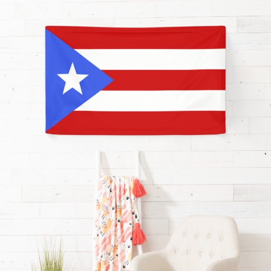 vlag van Puerto Rico Spandoek (Insitu)