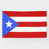 vlag van Puerto Rico Spandoek (Horizontaal)