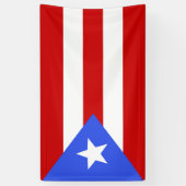 vlag van Puerto Rico Spandoek (Verticaal)
